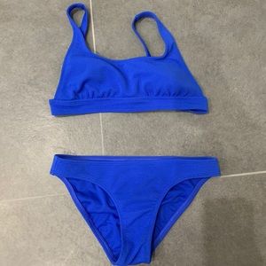 Royal blue swimsuit